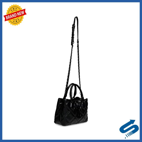 Quilted Satchel with Removable Crossbody Strap, 8.5\